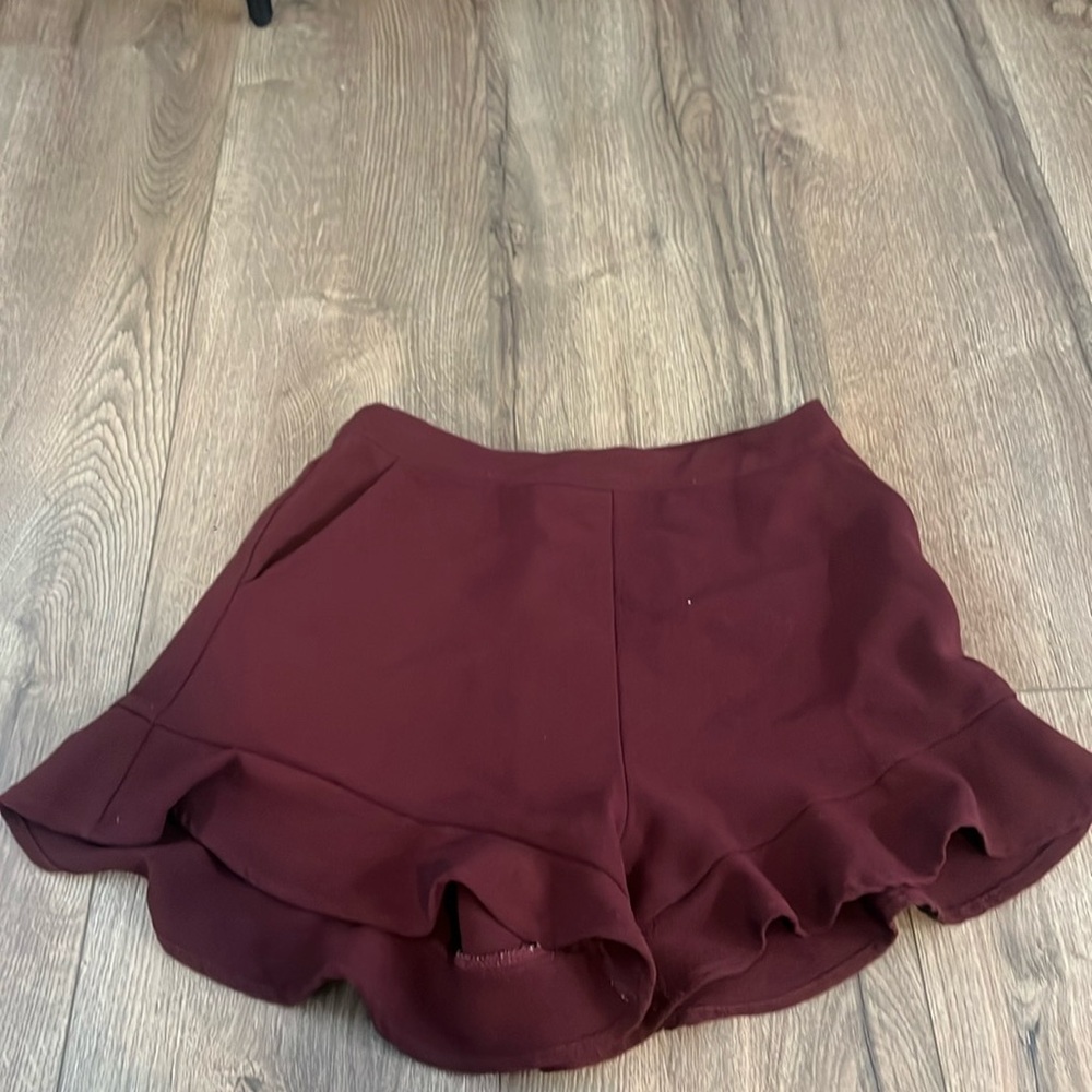 Burgundy Shorts
